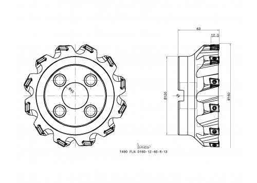 T490 FLN D160-12-40-R-13-2