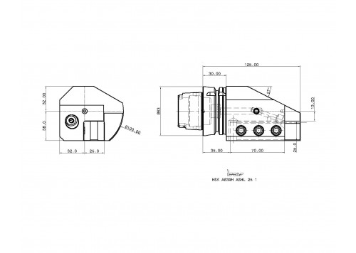 HSK A63WH ASHL 25 1-2