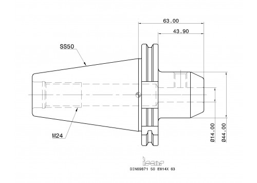 DIN69871 50 EM14X 63-2