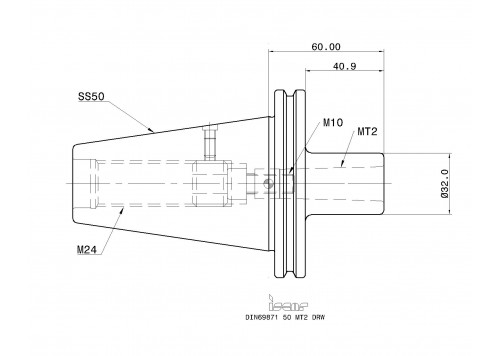 DIN69871 50 MT2 DRW-2