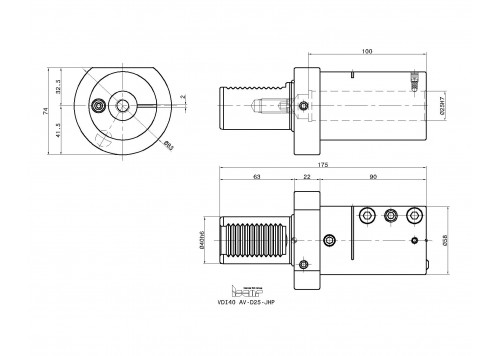 VDI40 AV-D25-JHP-2