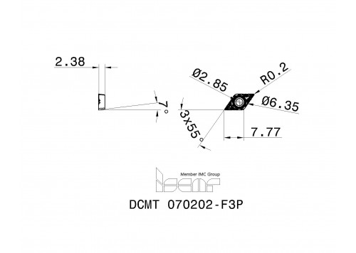 DCMT 070202-F3P IC8250-2