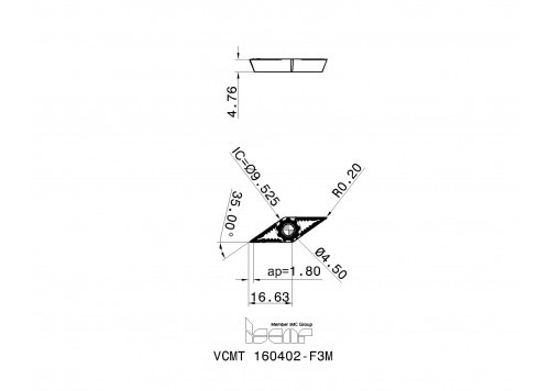 VCMT 160402-F3M IC6015-2