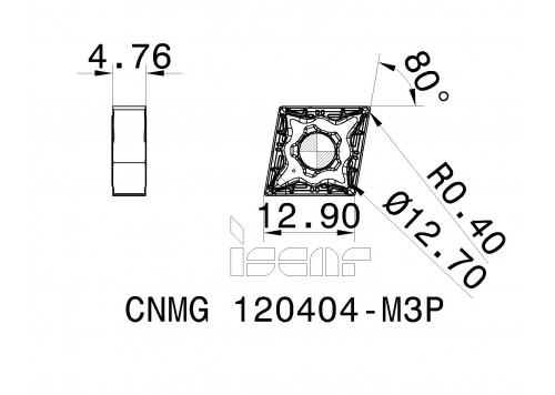 CNMG 120404-M3P IC8150-2