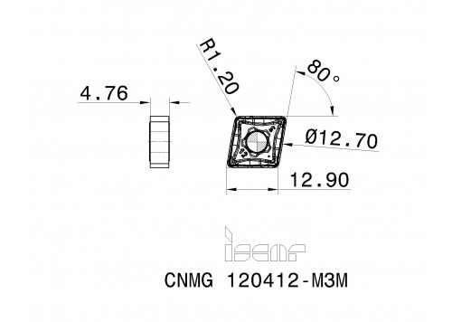 CNMG 120412-M3M IC806-2
