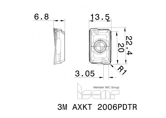 3M AXKT 2006PDTR IC908 - купить ISCAR.STORE