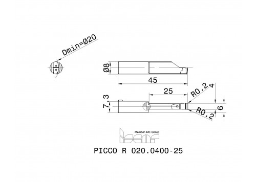 PICCO R 020.0400-25 IC1008-1