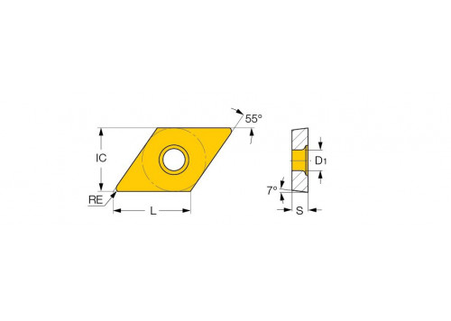 DCMT 11T302-PF IC804-1